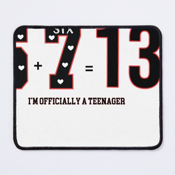 Item preview, 6 Plus 7 Equals 13 I'm Officially A Teenager 13th Birthday Girl Shirt Funny Math Birthday Tee designed and sold by Raygunes.
