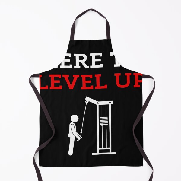 Item preview, Here To Level Up Funny Gymblack Background designed and sold by YaulTape.