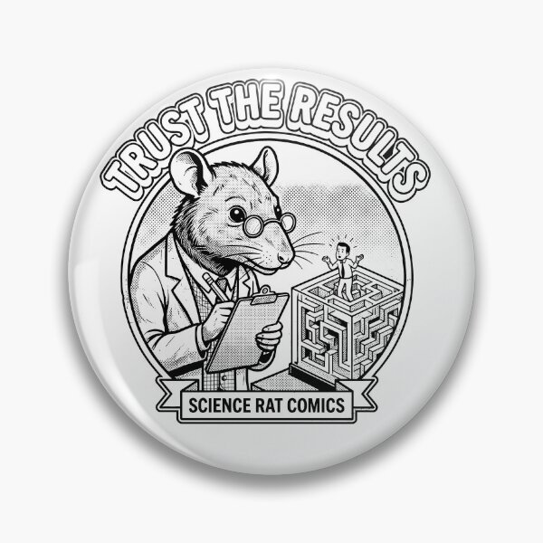Item preview, Trust The Results Science Rat Comics Lab Coat Glasses Maze Human designed and sold by graphixpolash.