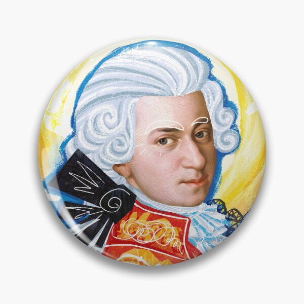 Item preview, Mozart Portrait Art Print, Classical Music Composer designed and sold by Bearlala.