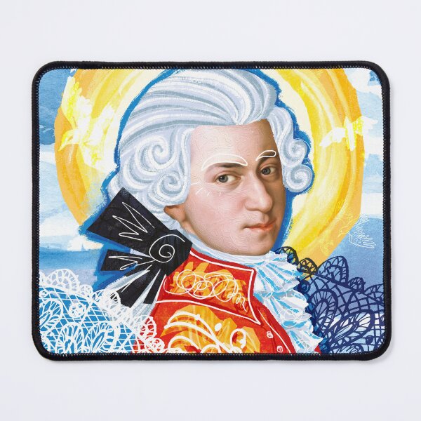 Item preview, Mozart Portrait Art Print, Classical Music Composer designed and sold by Bearlala.
