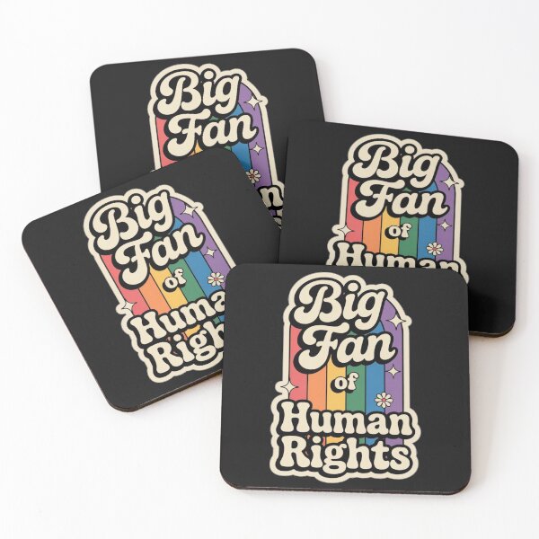 Item preview, I Am a Big Fan of Human Rights Pride Rainbow Design designed and sold by NatArtSA.
