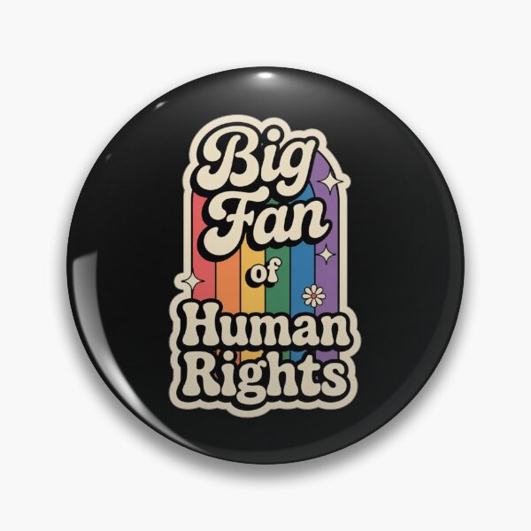 Item preview, I Am a Big Fan of Human Rights Pride Rainbow Design designed and sold by NatArtSA.