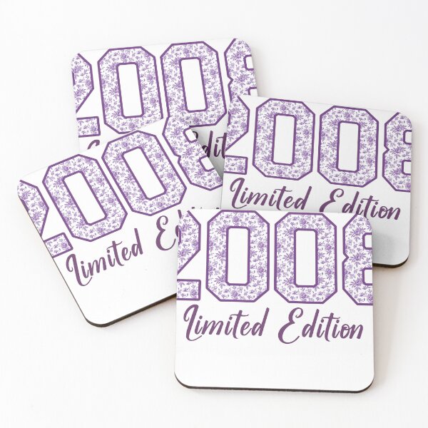 Item preview, 2008 Limited Edition Birthday Shirt Vintage 2008 Born Gift Purple Floral Aesthetic Tee designed and sold by Raygunes.