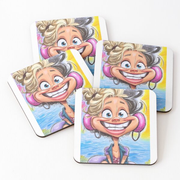 Item preview, Headphones Lady designed and sold by Claire Caricatures.