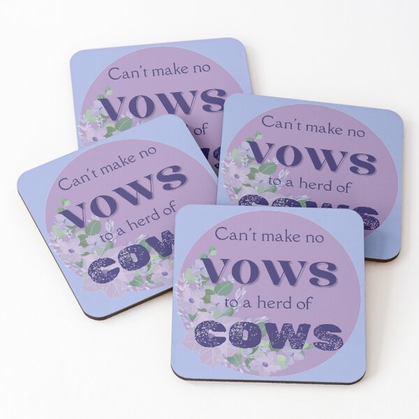 Item preview, Vows to Cows designed and sold by Further Up Designs.