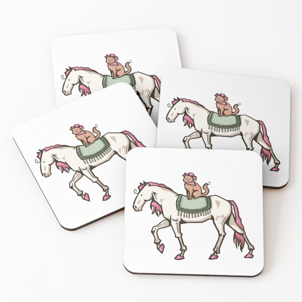 Item preview, Cat Riding a Horse designed and sold by hannaxart.