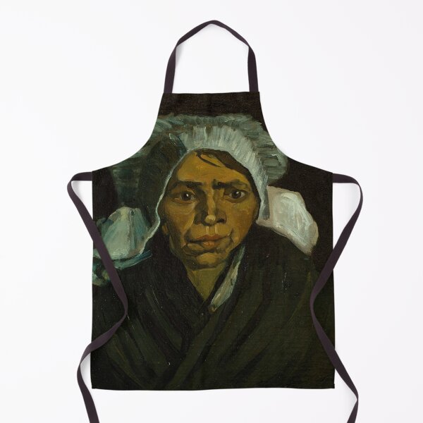 Item preview, Copy of Head of a Peasant by Vincent van Gogh: Moody Post Impressionist Portrait designed and sold by artofuniverse.