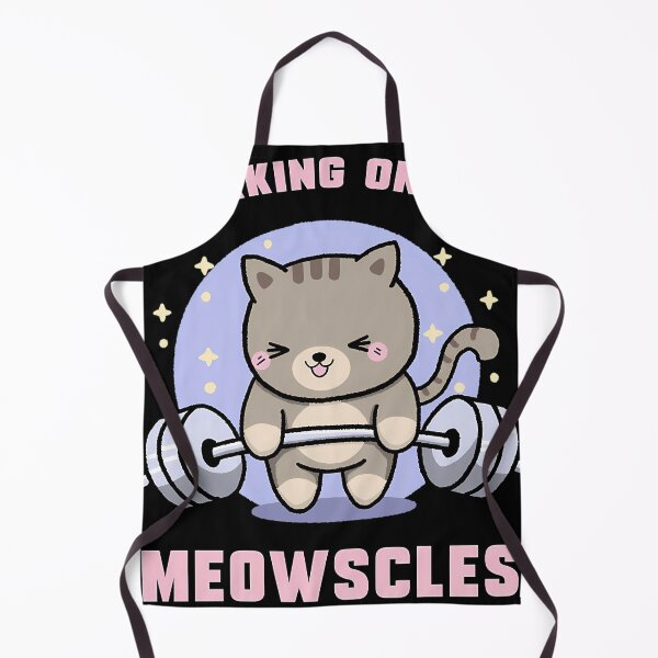Item preview, Weight Lifting Cartoon Gym Cat Funny Cat Working Out designed and sold by YaulTape.