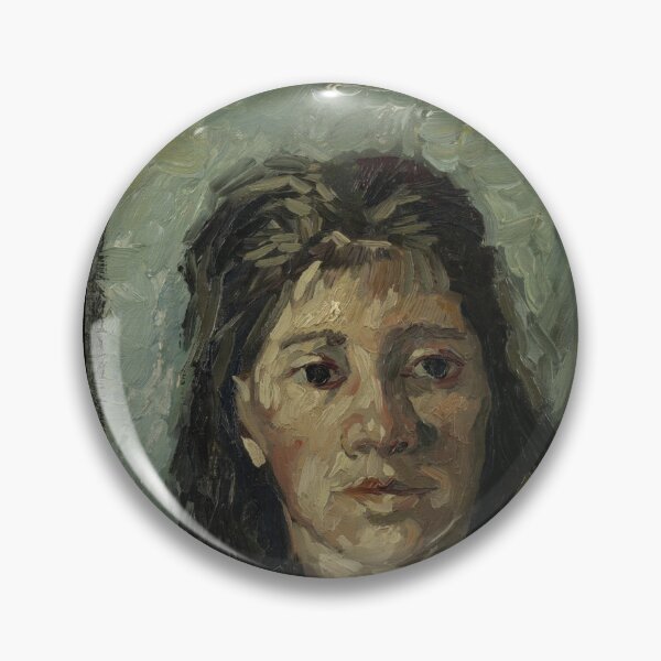 Item preview, Head of a Prostitute by Vincent van Gogh: Intimate Post Impressionist Portrait designed and sold by artofuniverse.