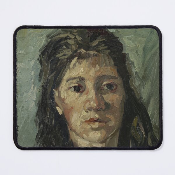 Item preview, Head of a Prostitute by Vincent van Gogh: Intimate Post Impressionist Portrait designed and sold by artofuniverse.