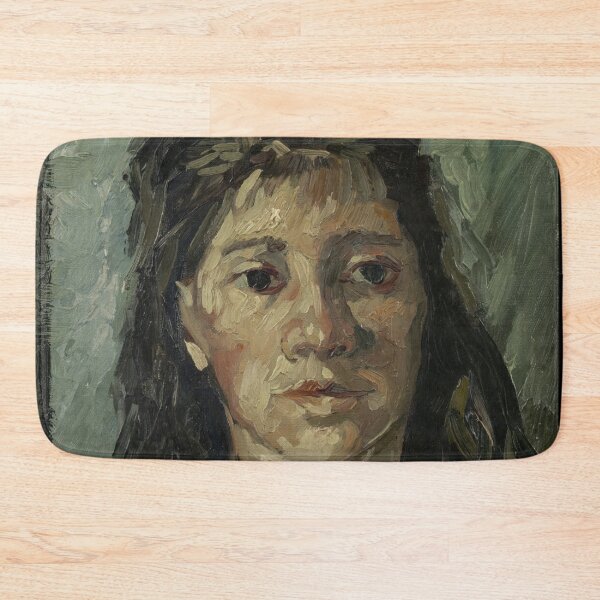 Item preview, Head of a Prostitute by Vincent van Gogh: Intimate Post Impressionist Portrait designed and sold by artofuniverse.