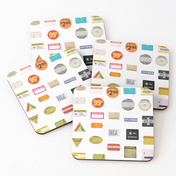Item preview, Vintage 27 Price Label Sticker Sheet Retro Store Tags Sale Pack designed and sold by SeriouslyArtistical.