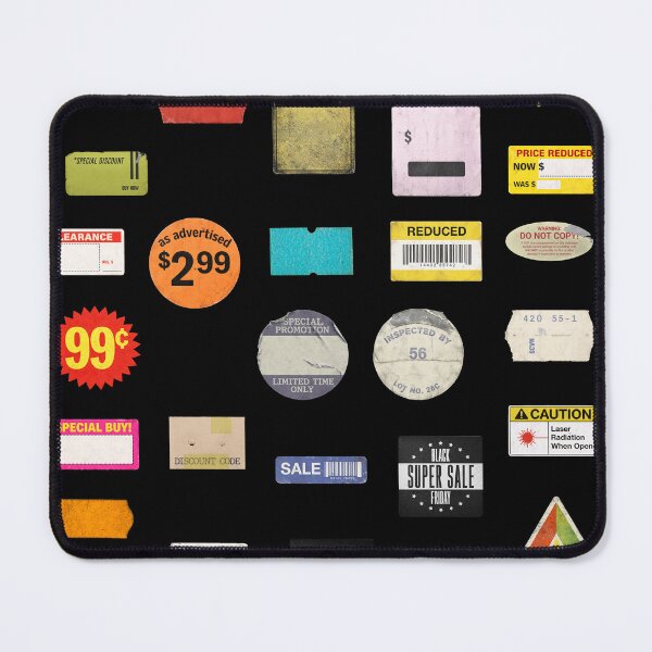 Item preview, Vintage 27 Price Label Sticker Sheet Retro Store Tags Sale Pack designed and sold by SeriouslyArtistical.