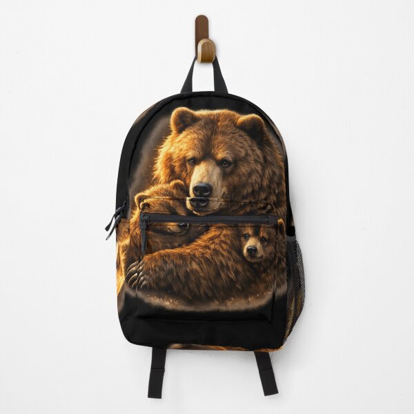Item preview, Protective Bear Love – Mother Bear with Cubs Wildlife designed and sold by KI-Kunstwerk.