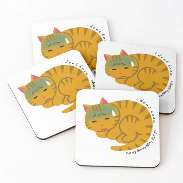 Item preview, Sick Cat Funny Illustration | I Don’t Know What’s Happening Meme | Gift for Cat Lovers designed and sold by SOLIORA  ATELIER.