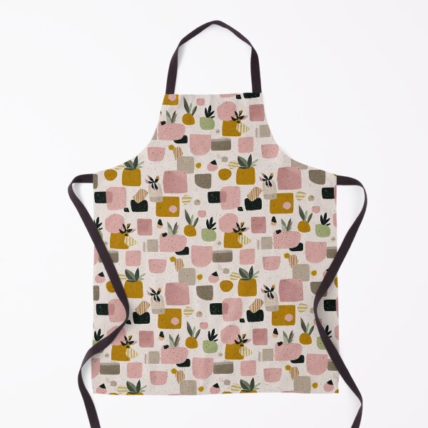 Artikelvorschau, Botanische Pflanzen, organische Formen, Terrazzo-Stil, nahtloses Muster entworfen und verkauft von Itaya Art.