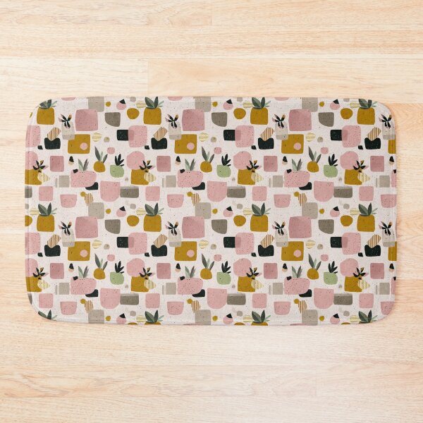 Item preview, Botanical Plants Organic Shapes Terrazzo Style Seamless Pattern designed and sold by Itaya Art.