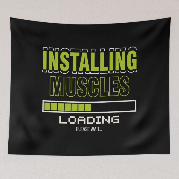 Item preview, Installing Muscles Funny Quote For Men And Women To Start The Gym designed and sold by FlankinMew.