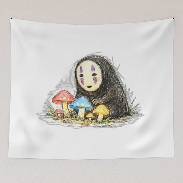 Item preview, NO FACE GLOWING MUSHROOM FOREST designed and sold by LIS AND MELIVERSO.