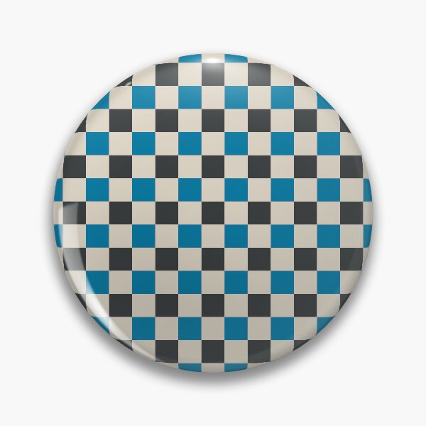 Item preview, Onyx, bone and blue check seamless pattern designed and sold by Mint + Midnight.