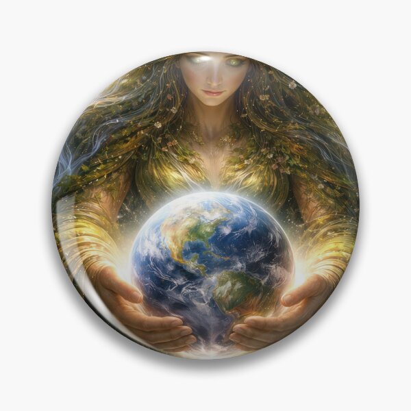 Item preview, Goddess Gaia Holding Planet Earth designed and sold by Maria Dryfhout.