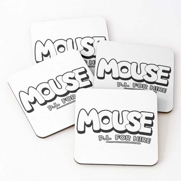 Item preview, MOUSE PI FOR HIRE LOGO (OLD TIMEY RUBBERHOSE CARTOON NOIR INDIE VIDEO GAME) designed and sold by Python Designs .
