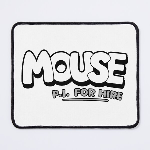 Item preview, MOUSE PI FOR HIRE LOGO (OLD TIMEY RUBBERHOSE CARTOON NOIR INDIE VIDEO GAME) designed and sold by Python Designs .