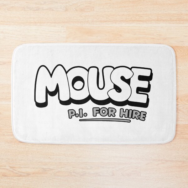 Item preview, MOUSE PI FOR HIRE LOGO (OLD TIMEY RUBBERHOSE CARTOON NOIR INDIE VIDEO GAME) designed and sold by Python Designs .