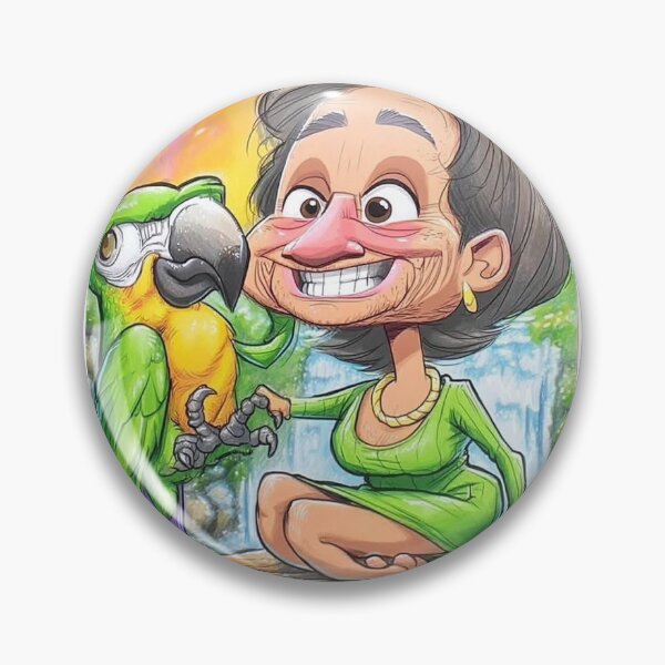 Item preview, Parrot Lady designed and sold by Claire Caricatures.