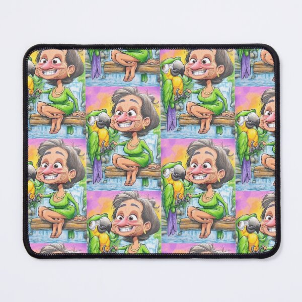 Item preview, Parrot Lady designed and sold by Claire Caricatures.
