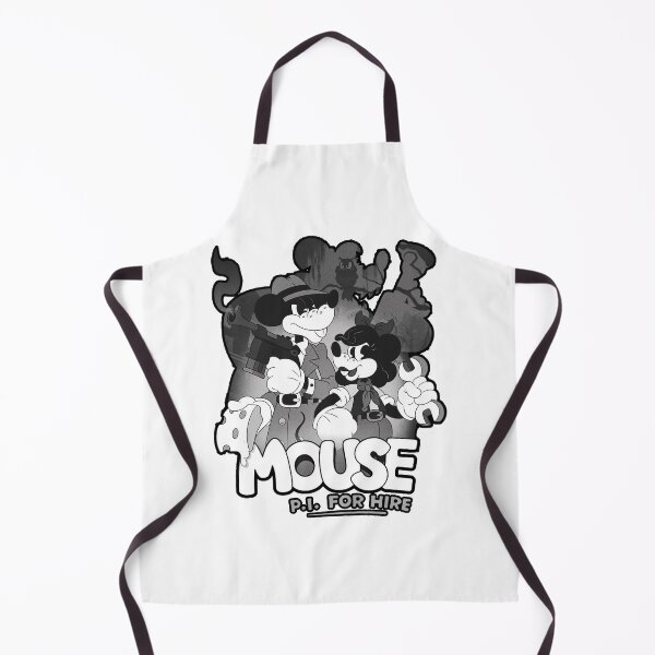 Item preview, MOUSE PI FOR HIRE POSTER (OLD TIMEY RUBBERHOSE CARTOON NOIR INDIE VIDEO GAME) designed and sold by Python Designs .