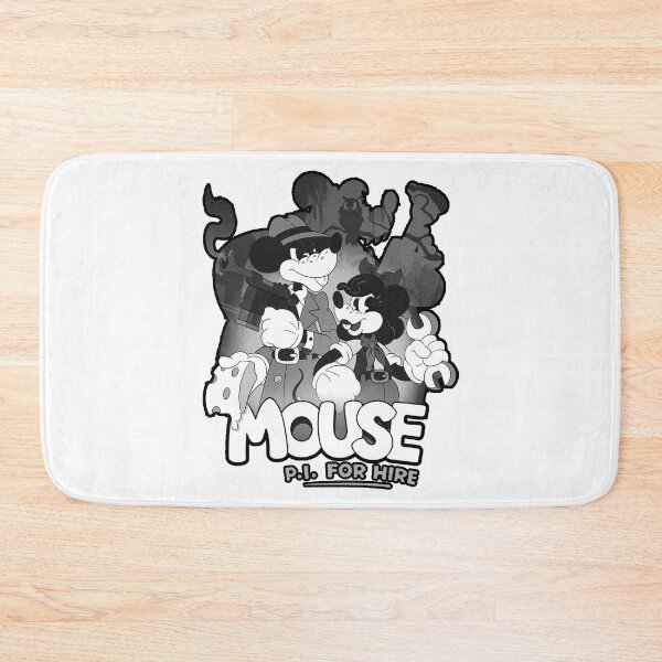 Item preview, MOUSE PI FOR HIRE POSTER (OLD TIMEY RUBBERHOSE CARTOON NOIR INDIE VIDEO GAME) designed and sold by Python Designs .