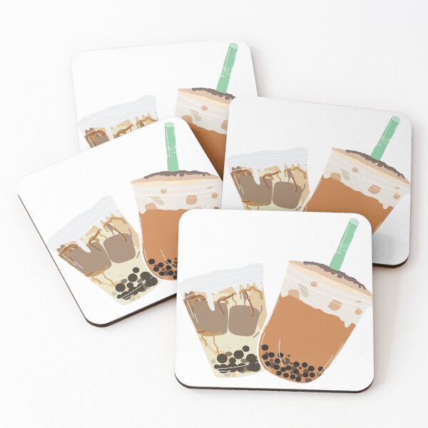 Item preview, Cute Boba Tea Duo Illustration designed and sold by LunaVales.