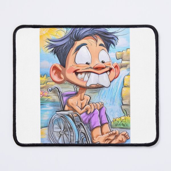 Item preview, Wheelchair Guy designed and sold by Claire Caricatures.
