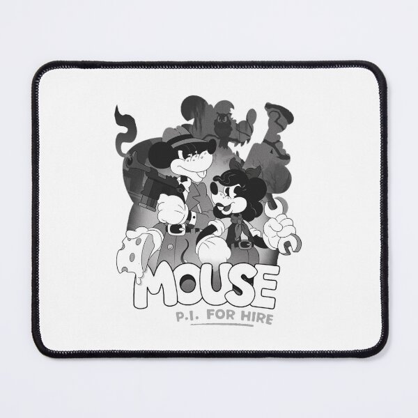 Item preview, MOUSE PI FOR HIRE POSTER 2 (OLD TIMEY RUBBERHOSE CARTOON NOIR INDIE VIDEO GAME) designed and sold by Python Designs .
