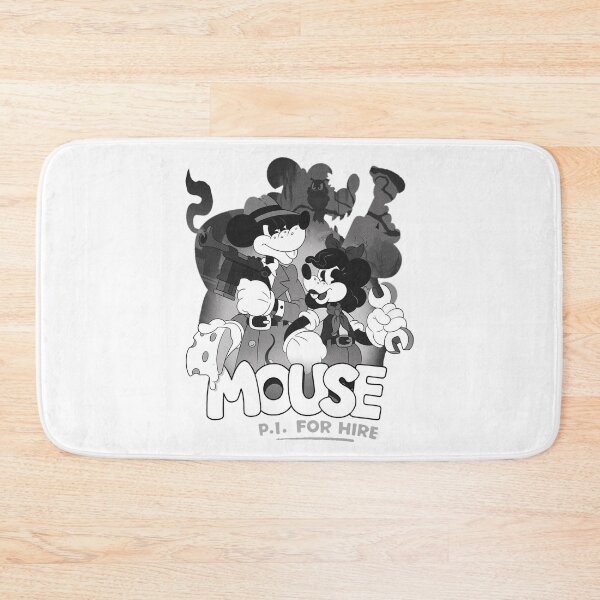 Item preview, MOUSE PI FOR HIRE POSTER 2 (OLD TIMEY RUBBERHOSE CARTOON NOIR INDIE VIDEO GAME) designed and sold by Python Designs .