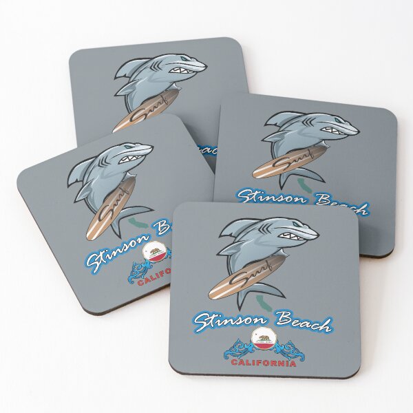 Item preview, Stinson Beach California surfing shark designed and sold by studioss76.
