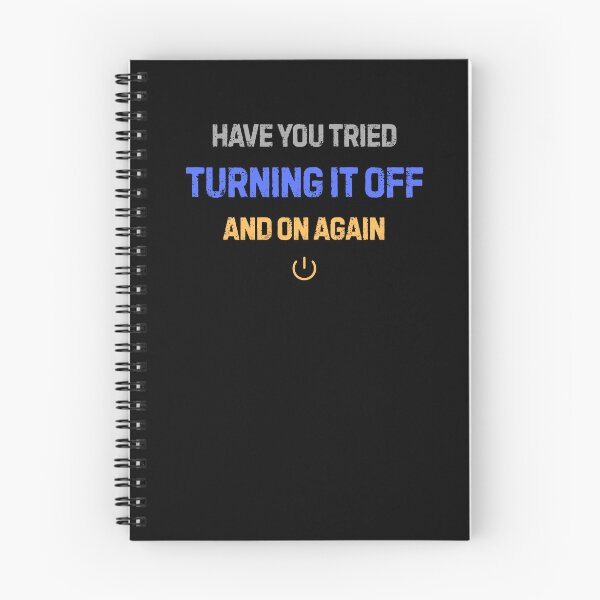 Item preview, Turning It Off And On Again Funny IT Support Help Desk designed and sold by Yuli Club.