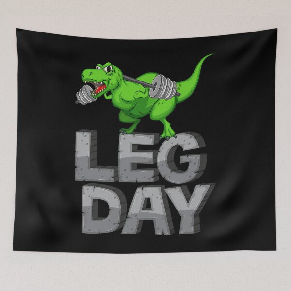 Item preview, Funny Leg Day Dinosaur Workout designed and sold by FlankinMew.