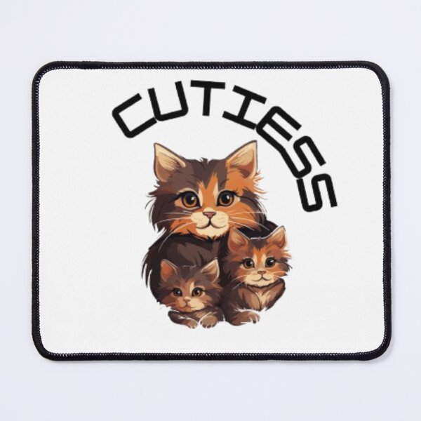 Item preview, Cute Cat Family Illustration | Cuties Kawaii Cats Design | Gift for Cat Lovers designed and sold by SOLIORA  ATELIER.