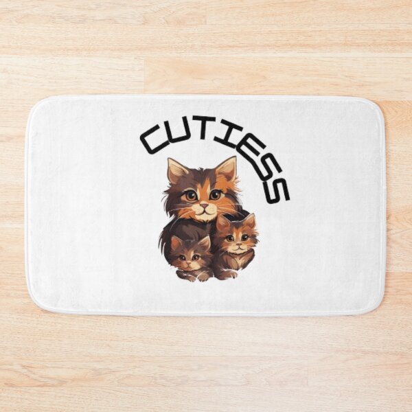 Item preview, Cute Cat Family Illustration | Cuties Kawaii Cats Design | Gift for Cat Lovers designed and sold by SOLIORA  ATELIER.