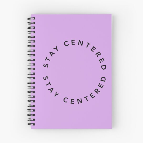Item preview, Stay Centered Circular Text Minimalist Design | Mindfulness Quote Aesthetic Typography | Clean White Modern Zen Graphic designed and sold by Sanika arts .