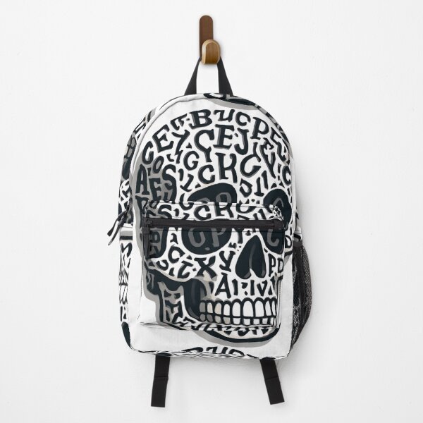 Item preview, Typography Skull Sticker – Alphabet Letter Skull Design | Dark Aesthetic designed and sold by DzA-stickers.