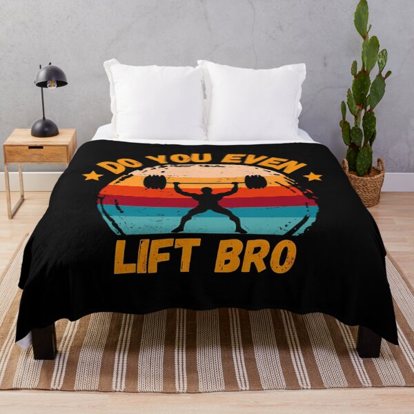 Item preview, Do You Even Lift Bro Funny Fitness Weightlifting Retro Gym Muscle Lifting designed and sold by FlankinMew.