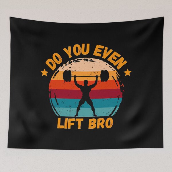 Item preview, Do You Even Lift Bro   Funny Fitness Weightlifting Retro   Gym  Muscle  Lifting designed and sold by FlankinMew.