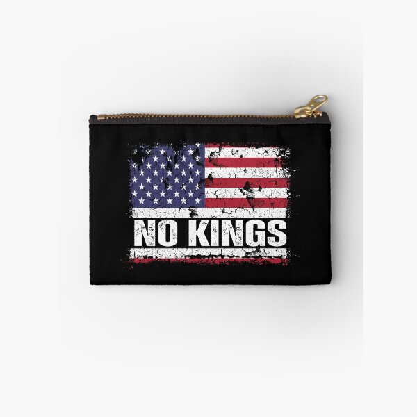 Item preview, Anti Trump No Kings Protest Vintage American Flag on Black designed and sold by Artycom.