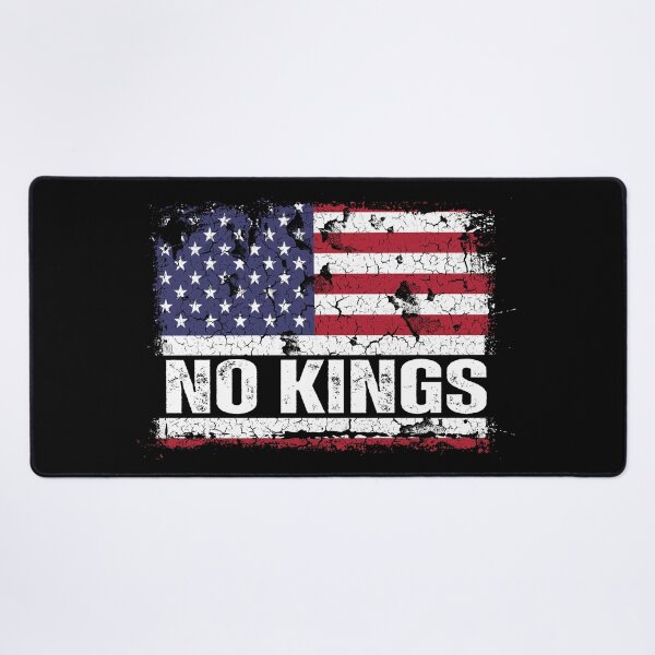 Item preview, Anti Trump No Kings Protest Vintage American Flag on Black designed and sold by Artycom.