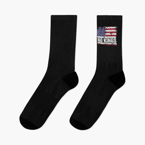 Item preview, Anti Trump No Kings Protest Vintage American Flag on Black designed and sold by Artycom.