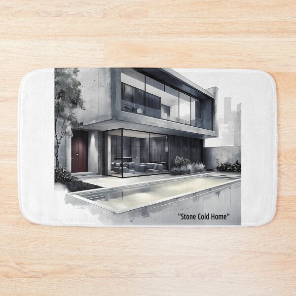 Item preview, Stone Cold Home - Modern Brutalist Concrete Villa designed and sold by Modern Nest Art.